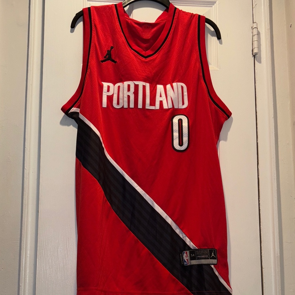 NBA Red and Black Swingman Jersey